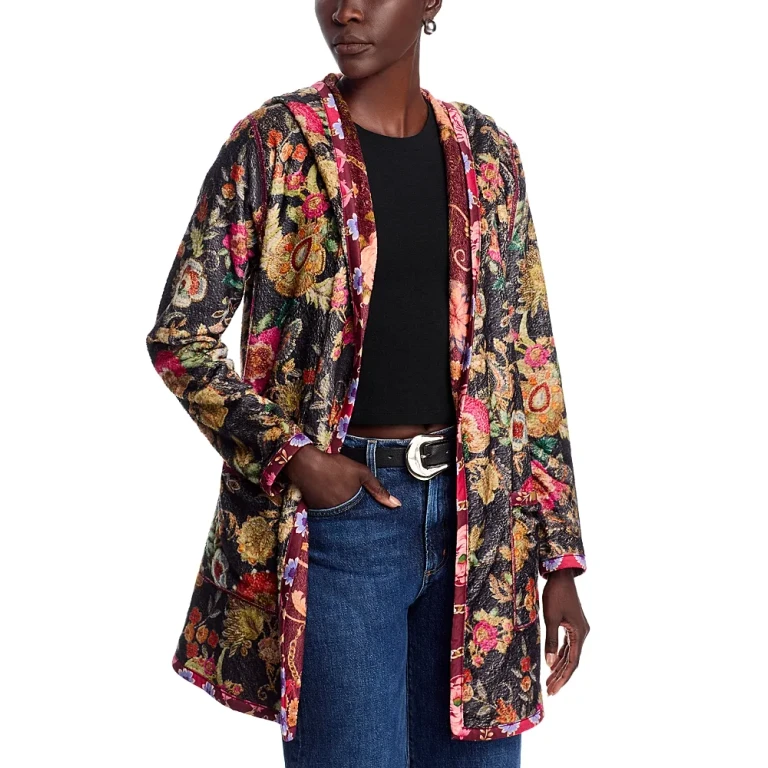 Johnny Was Joan Open Faux Shearling Jacket