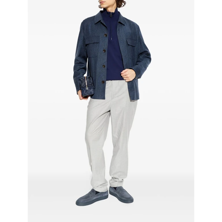 Etro Sweaters Navy Blue - Men