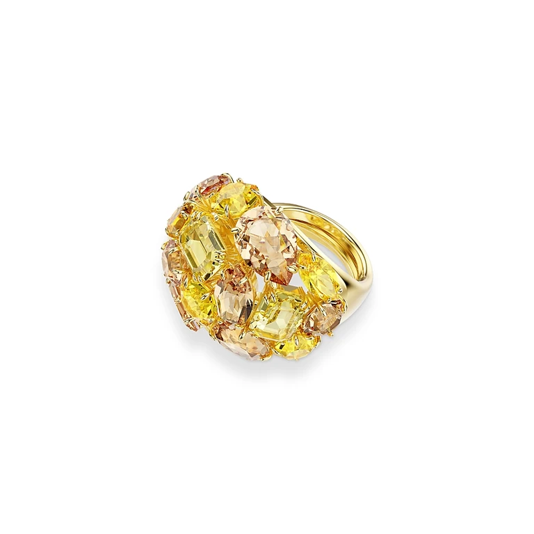 Swarovski Gema Mixed Cut Crystal Cocktail Ring