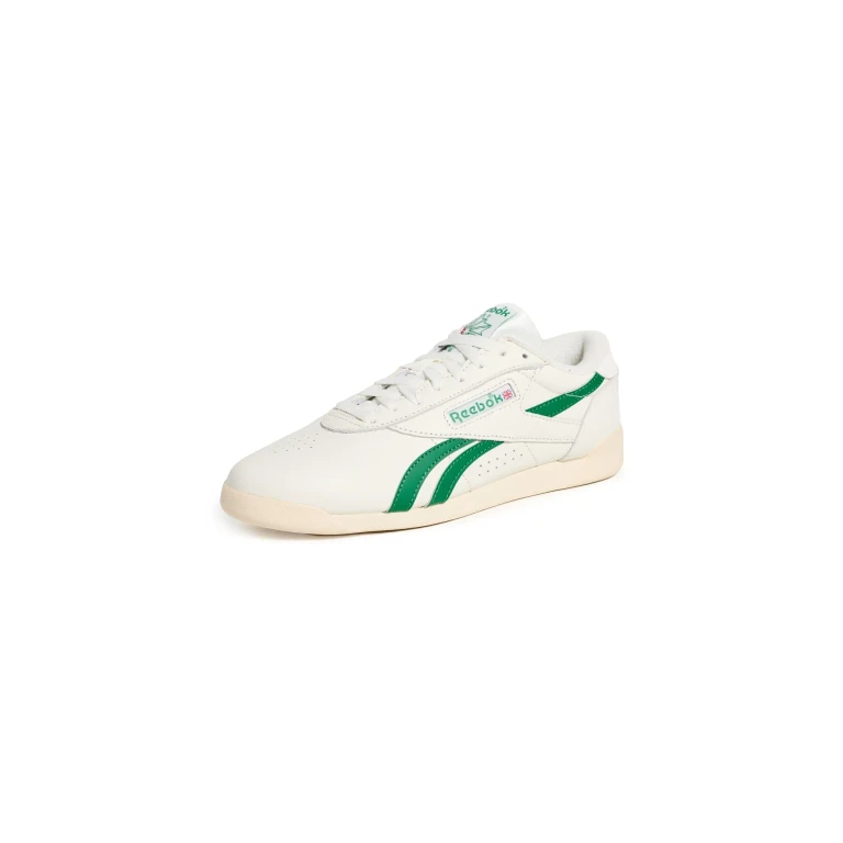 Reebok Freestyle Lo Sneakers Chalk/Glen Green/Paper White 7.5