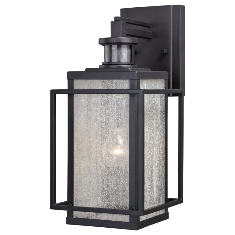 Espresso Bronze One Light Motion Sensor Outdoor Wall Light from the Hyde Park Collection