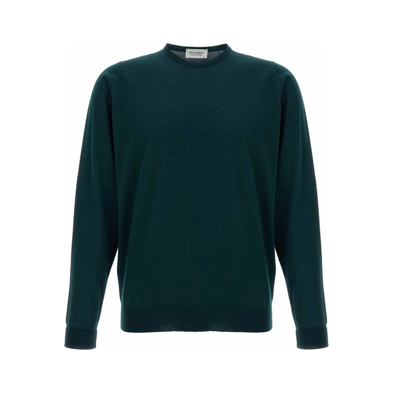 John Smedley Pull Col Rond - Vert