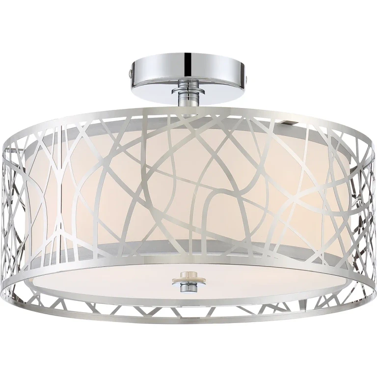 Abode 3-Light Semi-Flush Mount in Polished Chrome