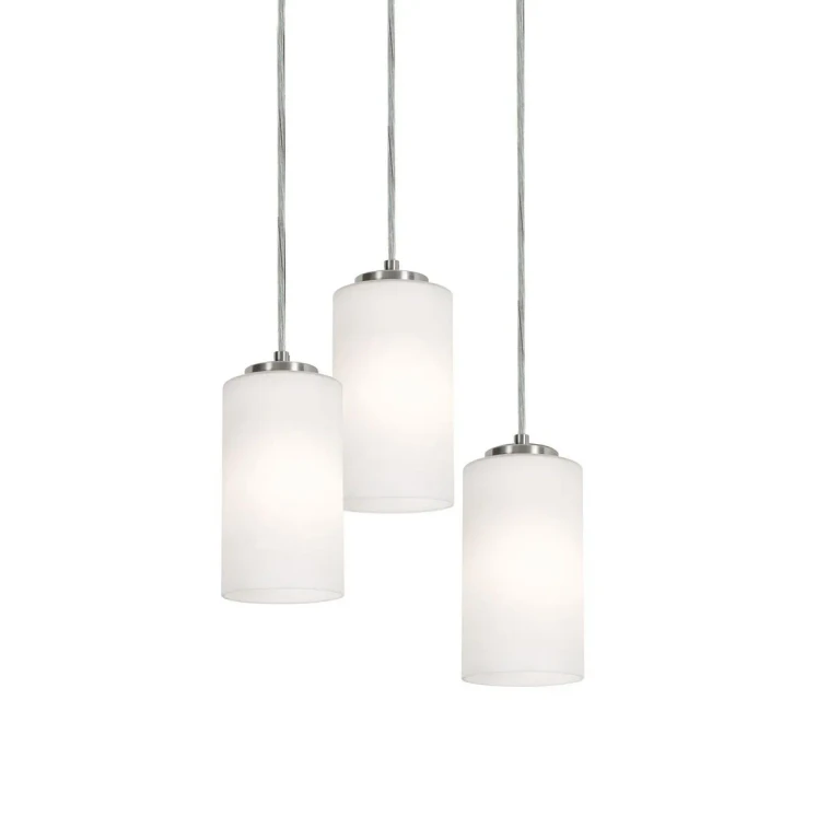 Leo 3-Light Pendant in Satin Nickel