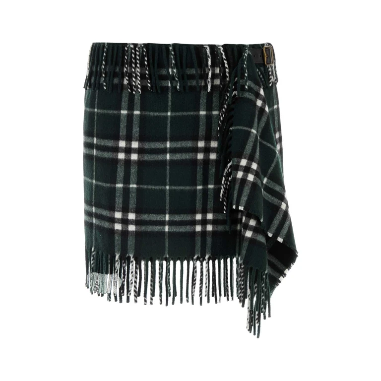 Burberry Embroidered Wool Blend Mini Skirt Anchor Gonne - Women
