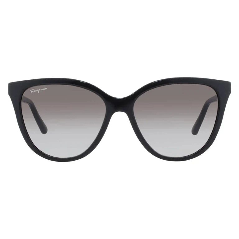 Ferragamo Grey Gradient Cat Eye Ladies Sunglasses SF1056S 001 57