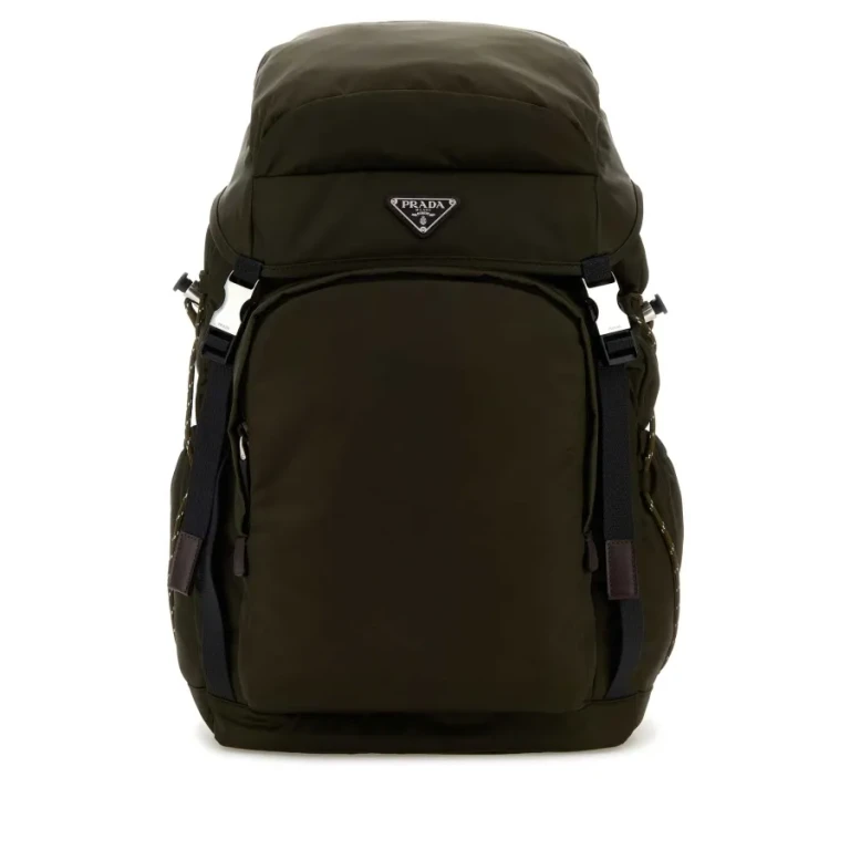 Olive Green Canvas Backpack