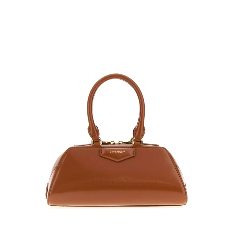 Givenchy Caramel Leather Mini Antigona Handbag