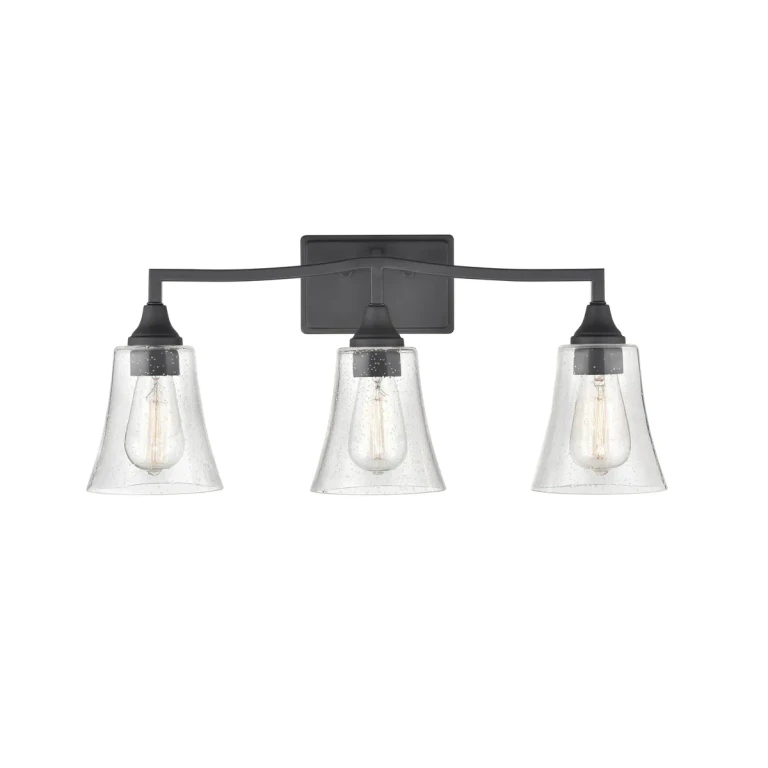 Millennium Caily 3-Light Bathroom Vanity Light in Matte Black