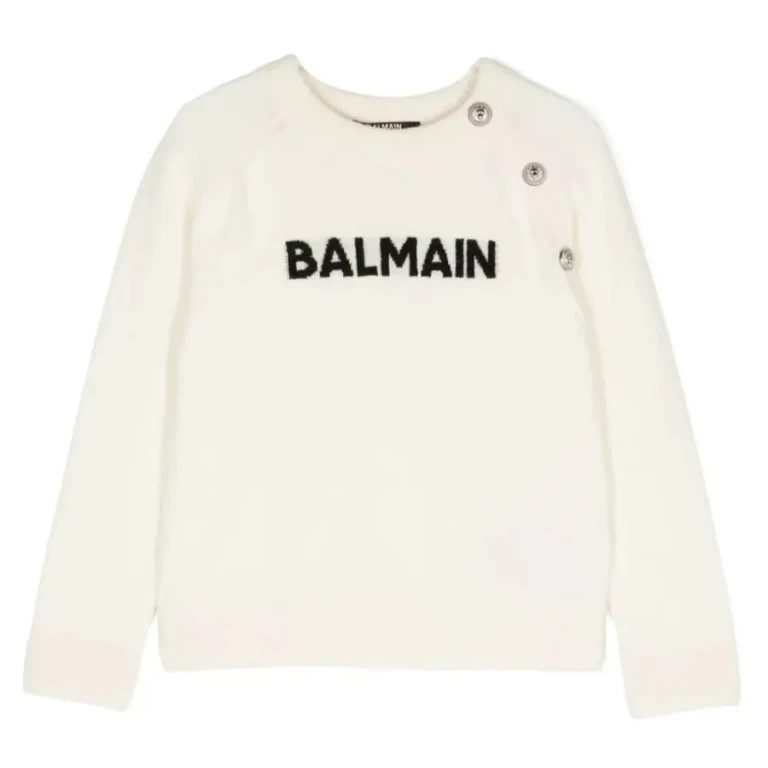 Balmain Kids Logo Crewneck Jumper