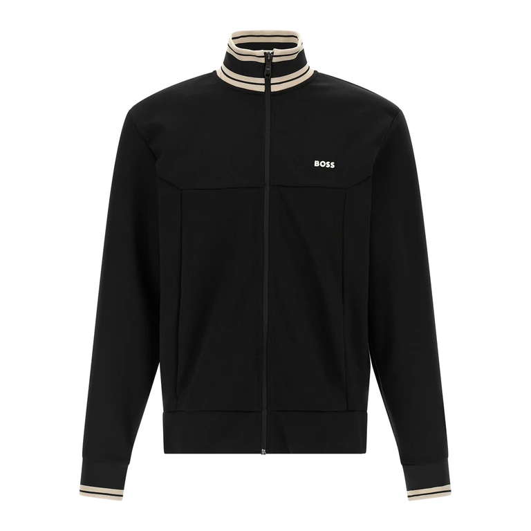 Hugo Boss FZ Zone sweatshirt Black Cotton Polyester Elastane - Men