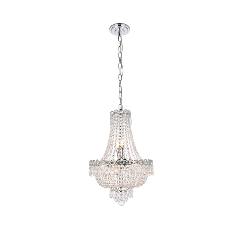Chrome Eight Light Pendant from the Century Collection