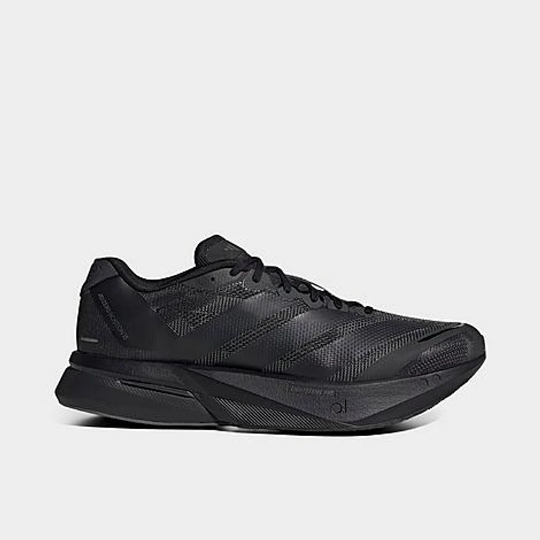 adidas Men's Adizero Boston 13 Running Shoes in Black/Carbon/Black Size: 7.0
