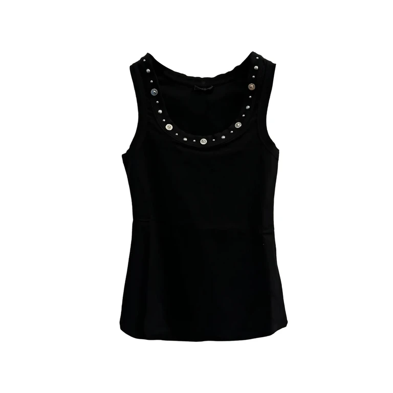 Versace Tank Top Black Co Ea - Women