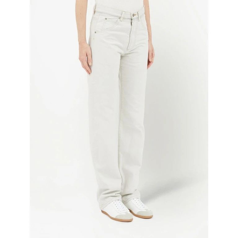 Maison Margiela Jeans Cream Cotton - Women