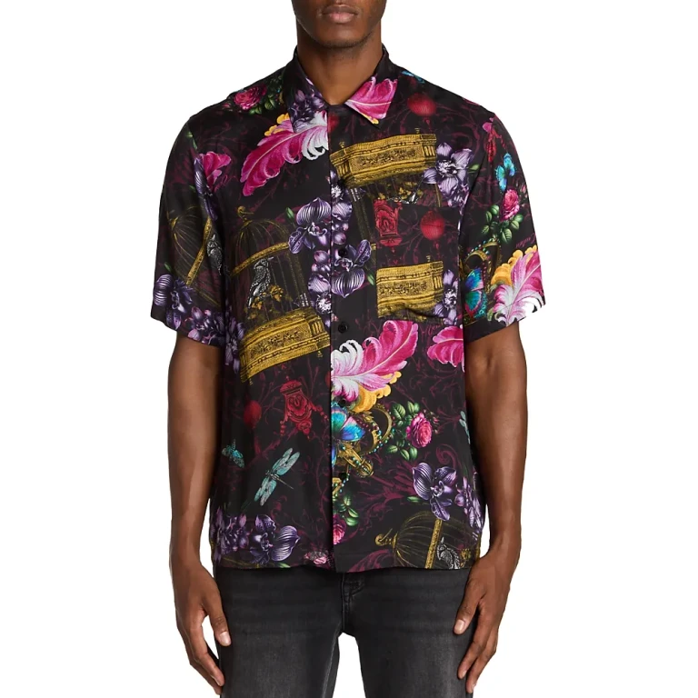 Versace Jeans Couture Printed Camp Shirt