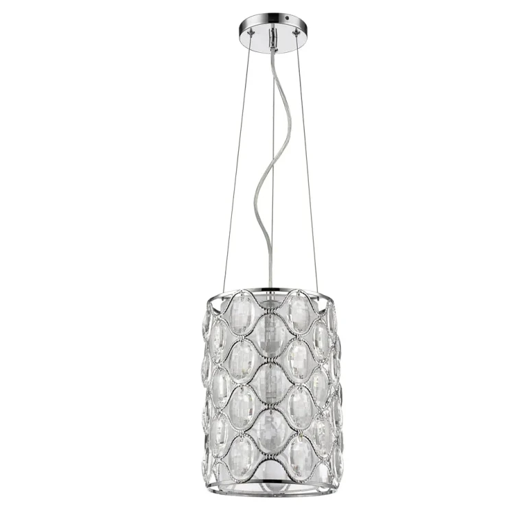 Polished Nickel One Light Pendant from the Isabella Collection