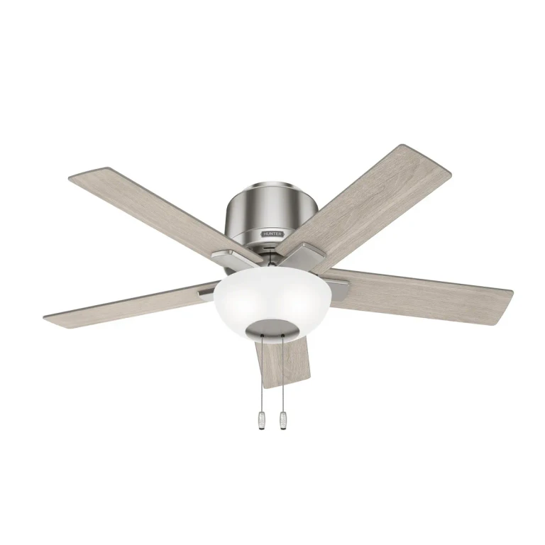 Brushed Nickel 44"Ceiling Fan from the Fitzgerald Collection