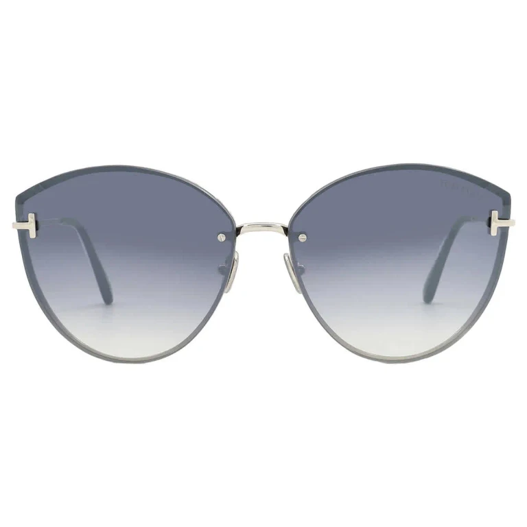 Tom Ford Evangeline Smoke Mirror Cat Eye Ladies Sunglasses FT1106 16C 63