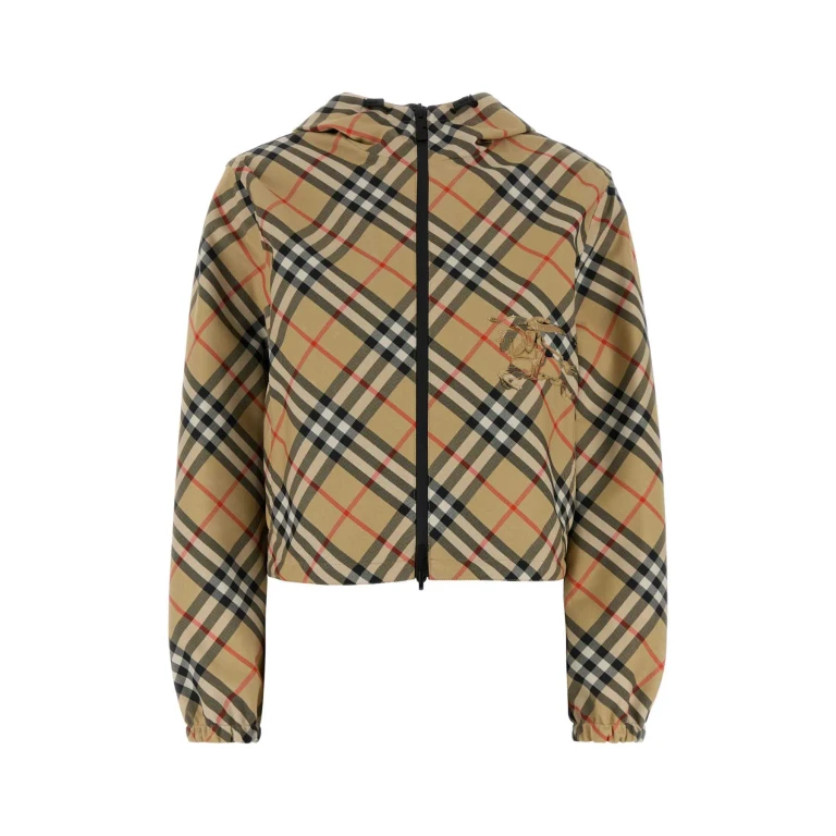 Reversible Cropped Check Jacket