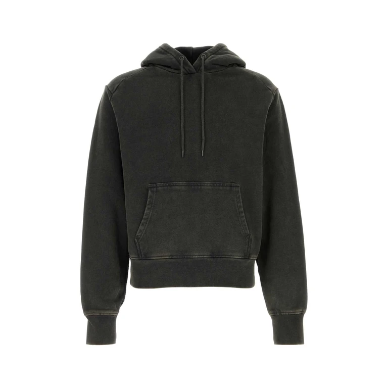 Entire Studios Slate Cotton Sweatshirt Washedblack Exterior: Felpe - Men
