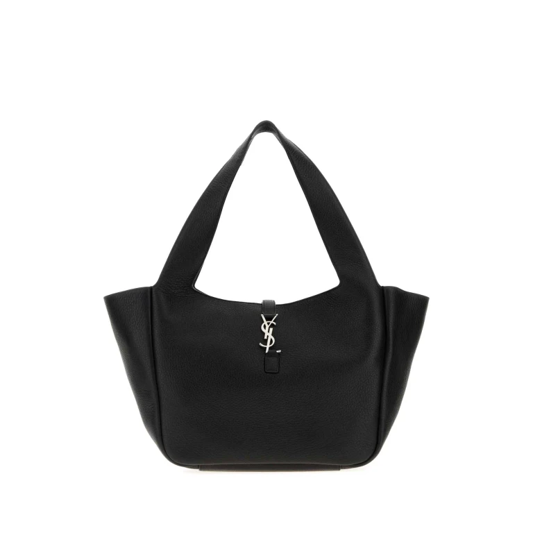 Saint Laurent Black Leather Bea Shopping Bag