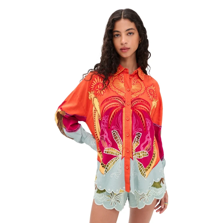 FARM Rio Usiacuri Richelieu Shirt Usiacuri Multicolor XS