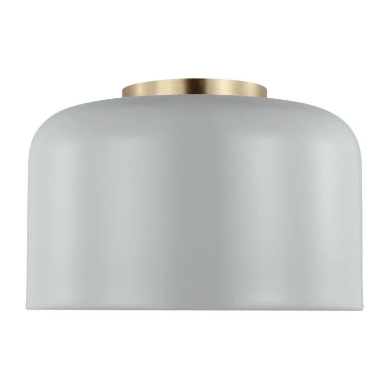 Malone 1-Light Flushmount Ceiling Light in Matte Grey