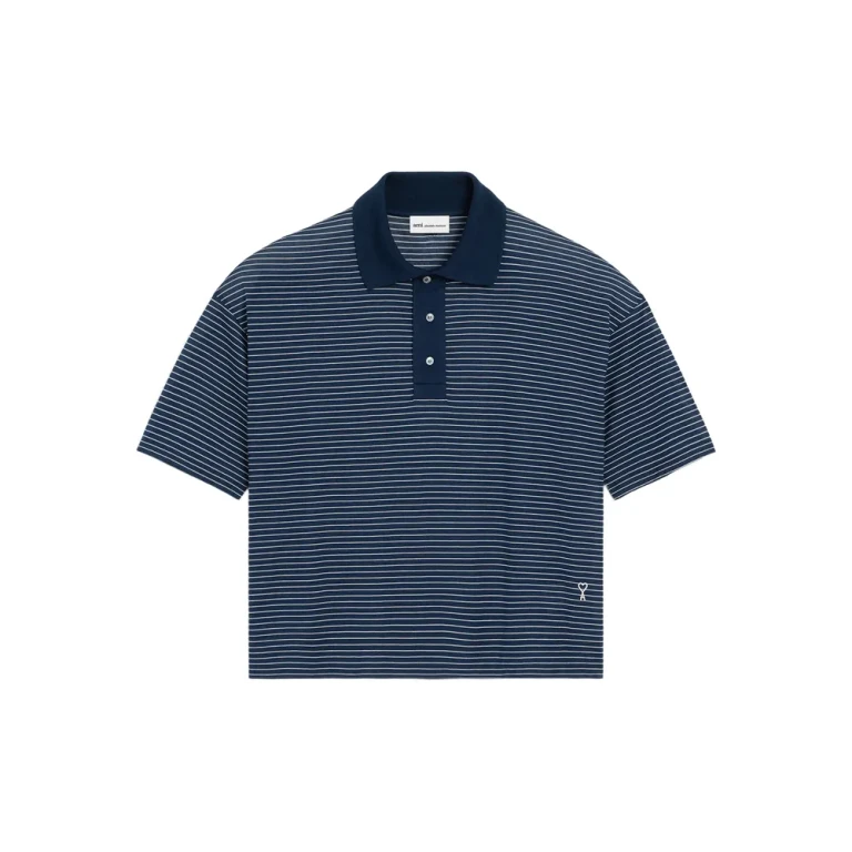 Ami Paris Ami De Coeur Short-sleeve Polo Shirt