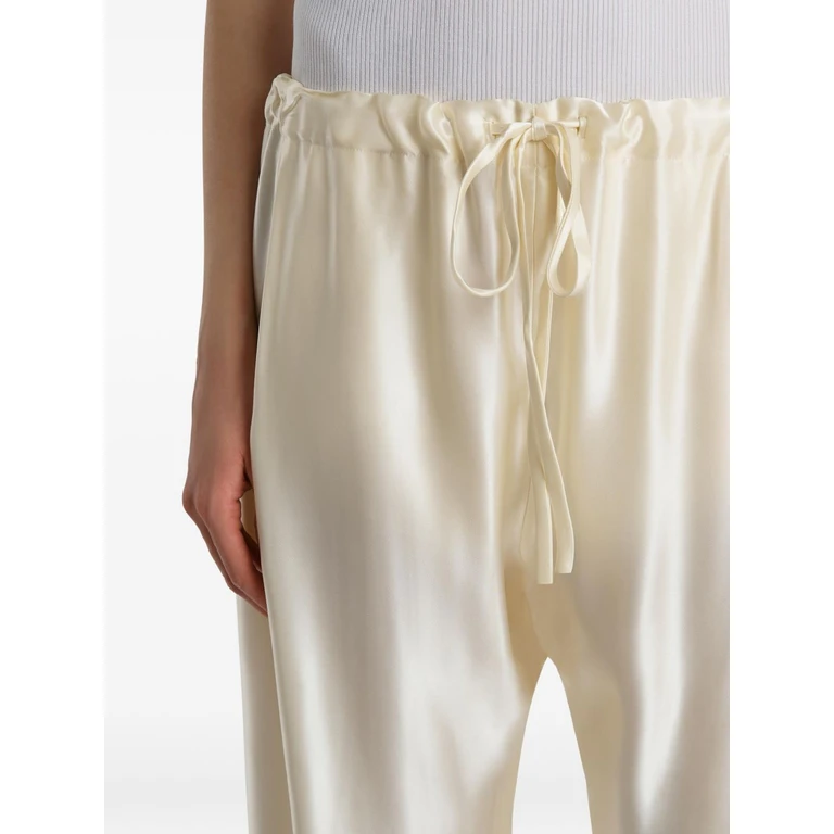 KHAITE Trousers Beige Viscose - Women