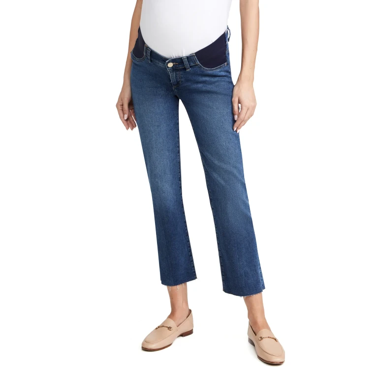 DL1961 Patti Straight Maternity Ankle Jeans Seaborn Raw 23