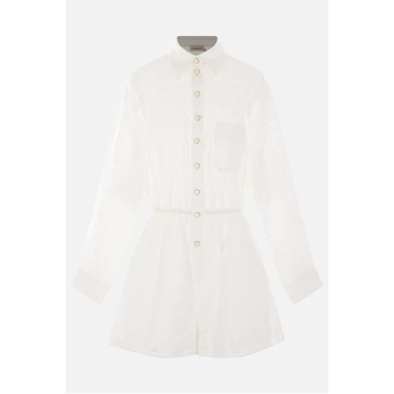 Zimmermann Crush Embroidred Playsuit