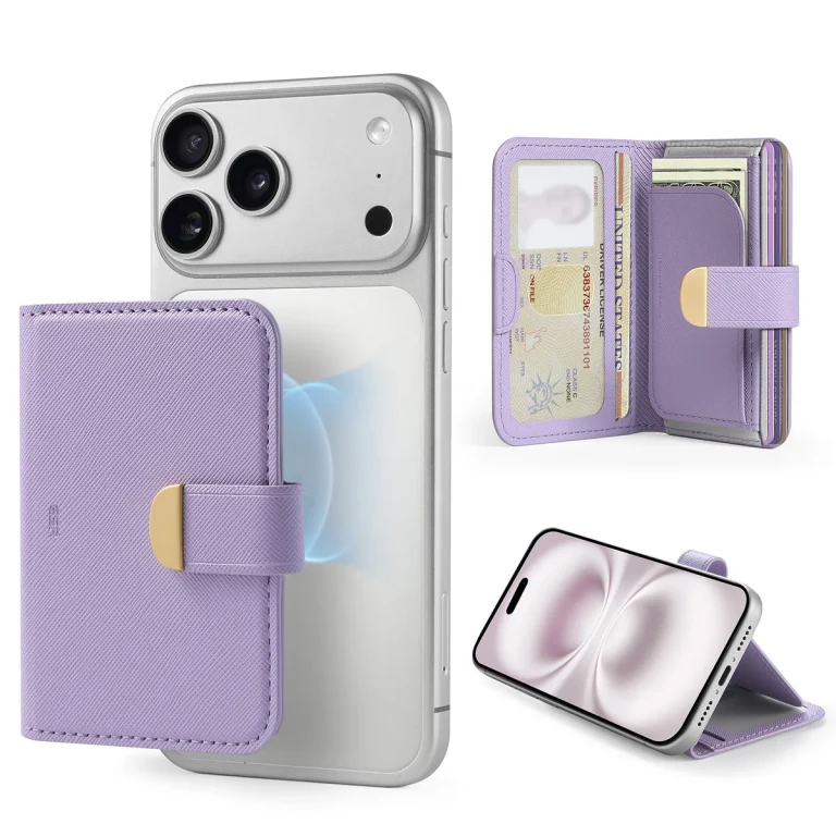 Aura Clutch Magnetic Wallet - Lavender - Lavender