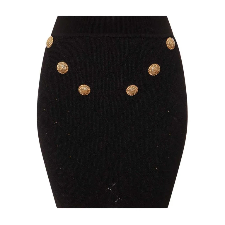 Balmain 迷你裙 - 米色