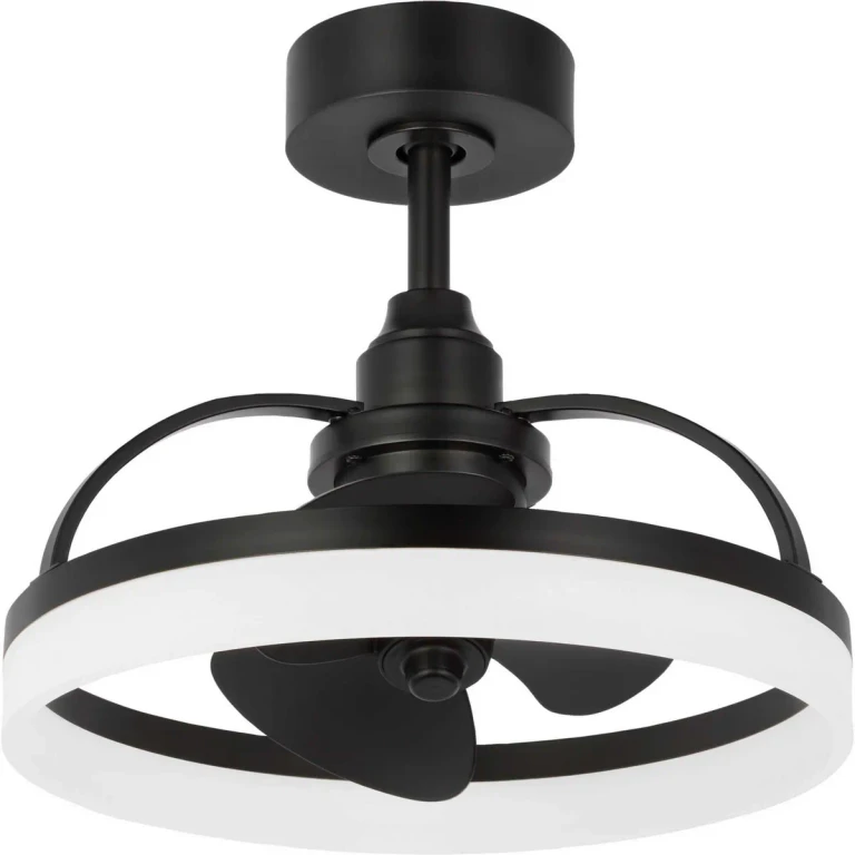 Matte Black Ceiling Fan from the Shear Collection