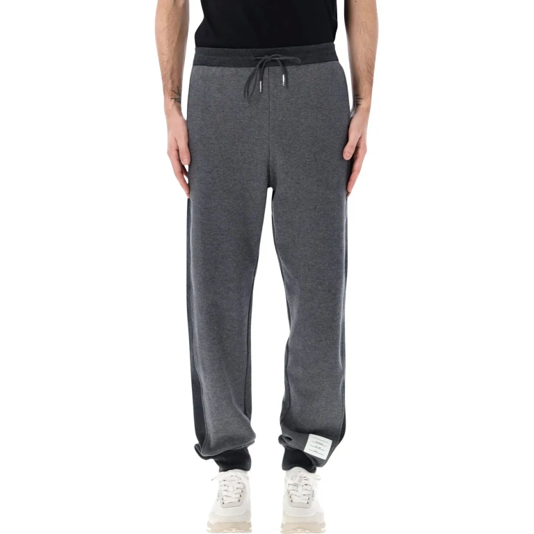 Thom Browne Sweatpants W/ Engineered 4 Bar In Solid