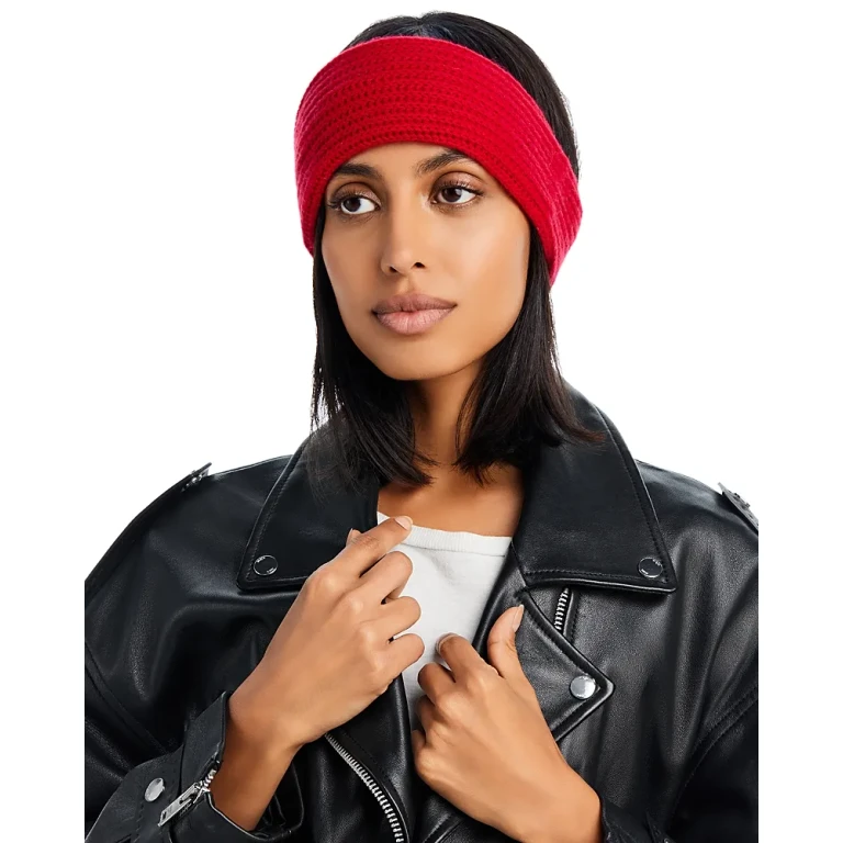 Ribbed Knit Cashmere Headband - Exclusive