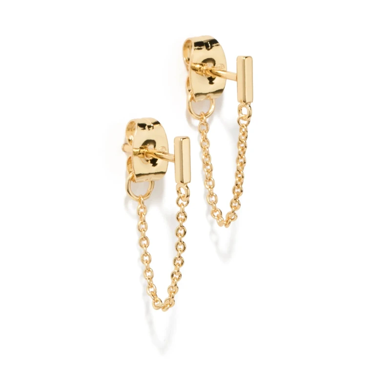 Gorjana Tatum Chain Huggies Gold One Size