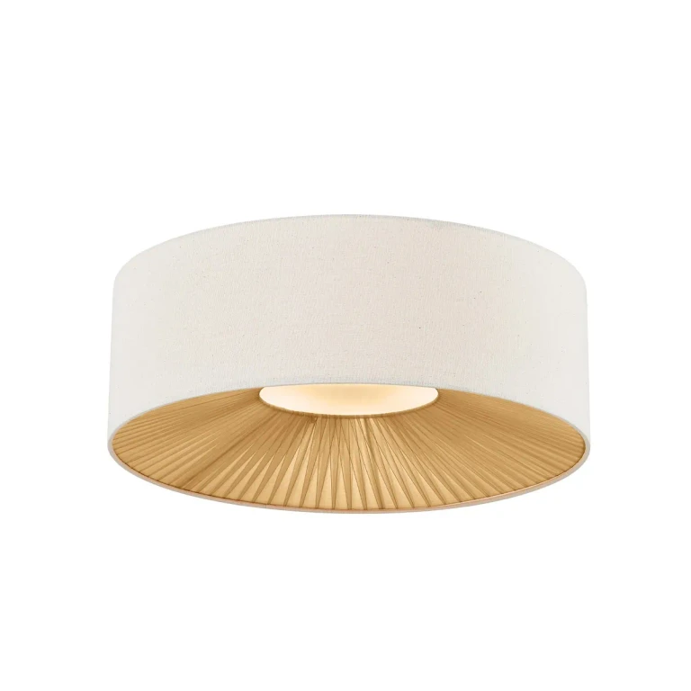 Matte Black Flush-Mount from the Textile Collection