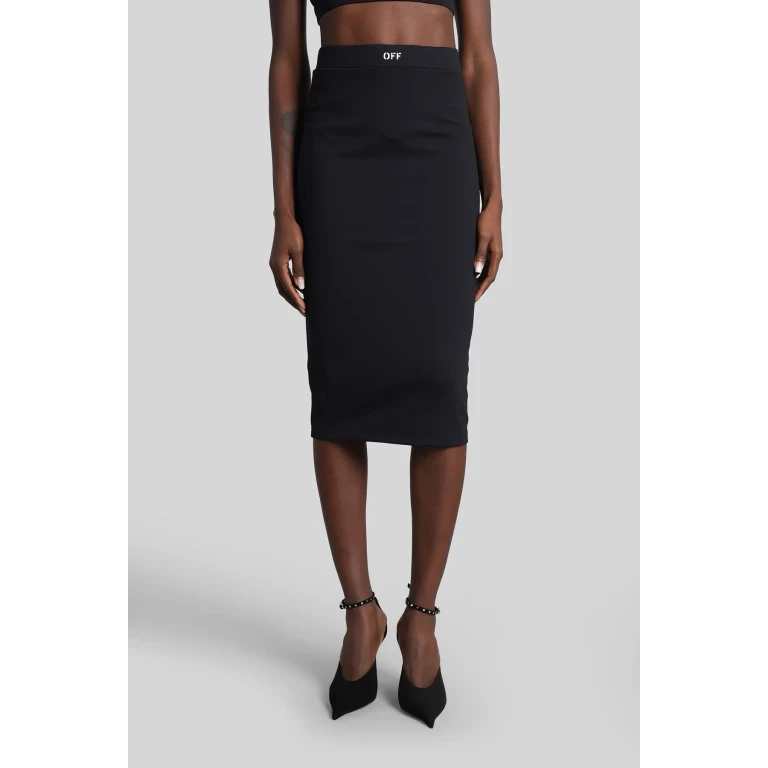 Off-White Jupe Midi - Noir