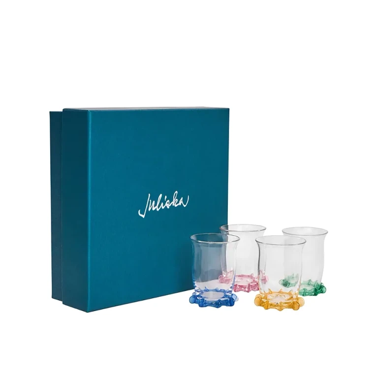 Juliska Harriet Shot Glass Assorted, Set of 4