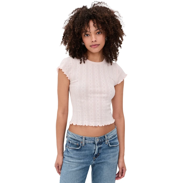 DAZE Lily Baby Tee Powder Blue L