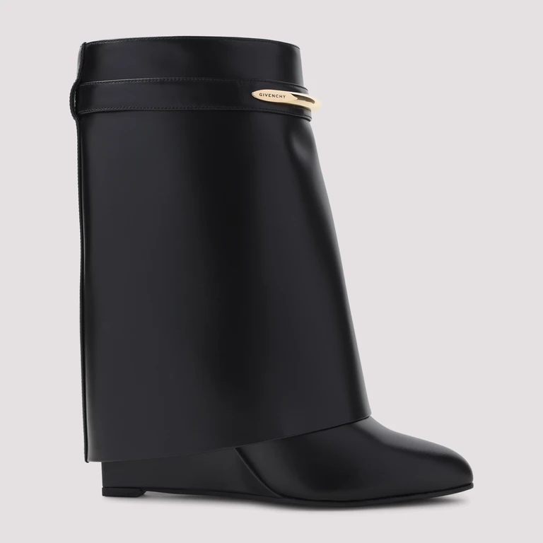 Givenchy Shark Pinch Ankle Boot Black Calf Leather - Women