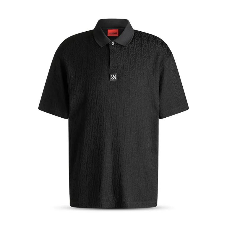 Hugo Dallovo Short Sleeve Textured Polo Shirt