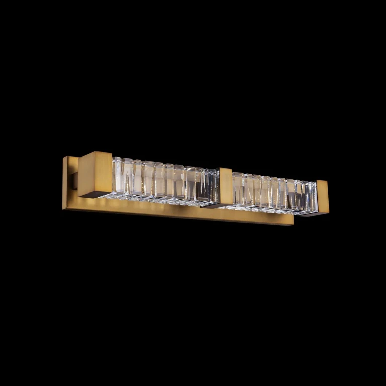 Aged Brass LED Bathroom Vanity Light from the Guild Collection