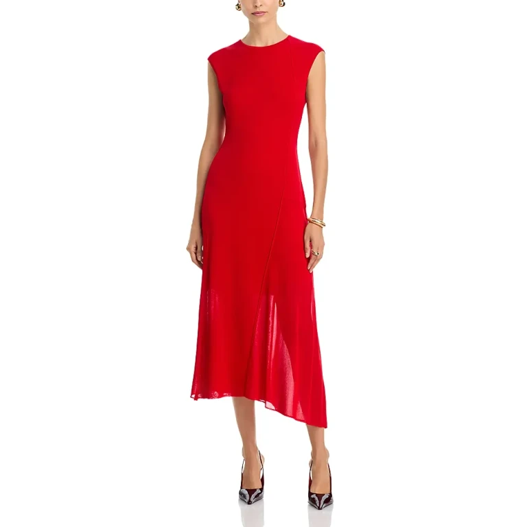 Jason Wu Collection Asymmetrical Seamed High/Low Knit Dress