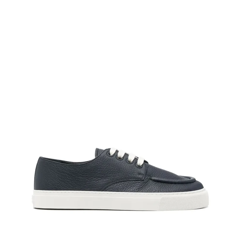 Prada Lace-up Leather Sneakers