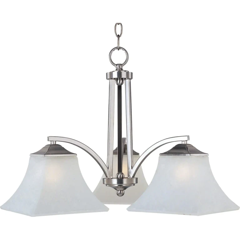 Aurora 3-Lt Down Lt. Chandelier,Satin Nickel