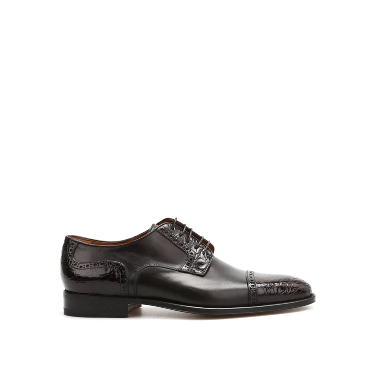 Corneliani Chaussures Marron Foncé Pour Homme