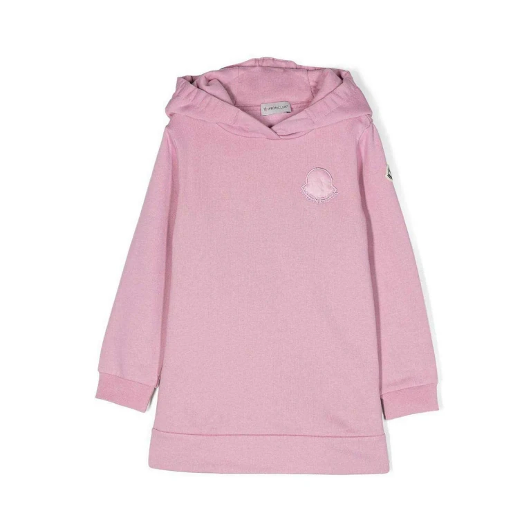 Moncler Jr Robe Au Genou - Rose